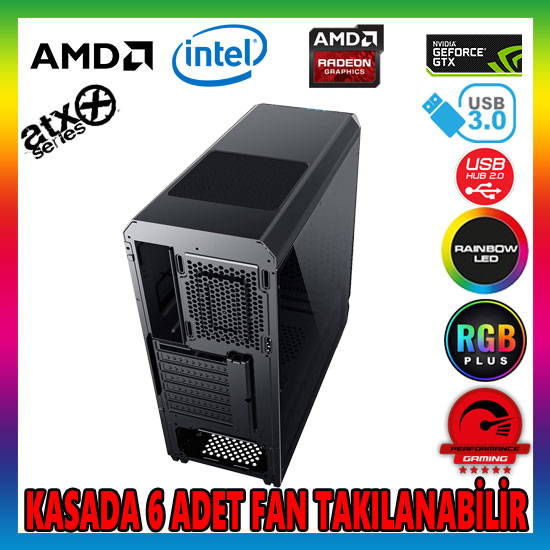 Rampage 66W Mesh Ön Panel Kasa Rampage 66W Mesh Ön Panel Kasa